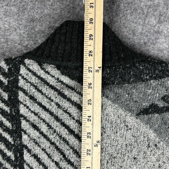 prAna Sweater Womens XS Gray Green Striped Wrap Cardigan Wool Blend CELANDINE - Picture 13 of 15